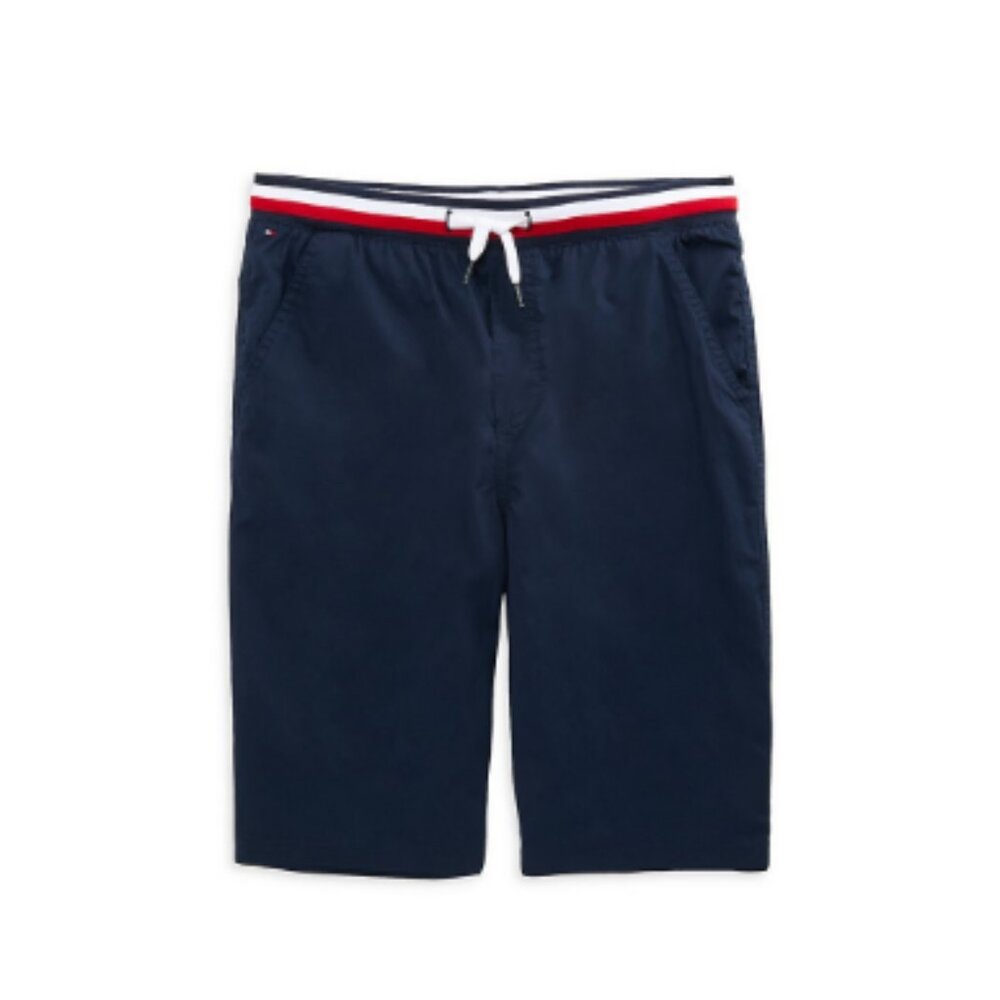 NWT Tommy Hilfiger Big Boys Knit Waistband Drawstring Shorts - Navy Blazer
